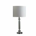 Cling 24.5 in. Mitz Cut Crystal Column Modern Table Lamp CL3116598